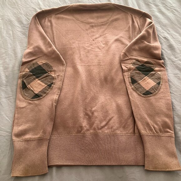 Burberry Men's Logo Elbow Check Sweater - Picture 4 of 7